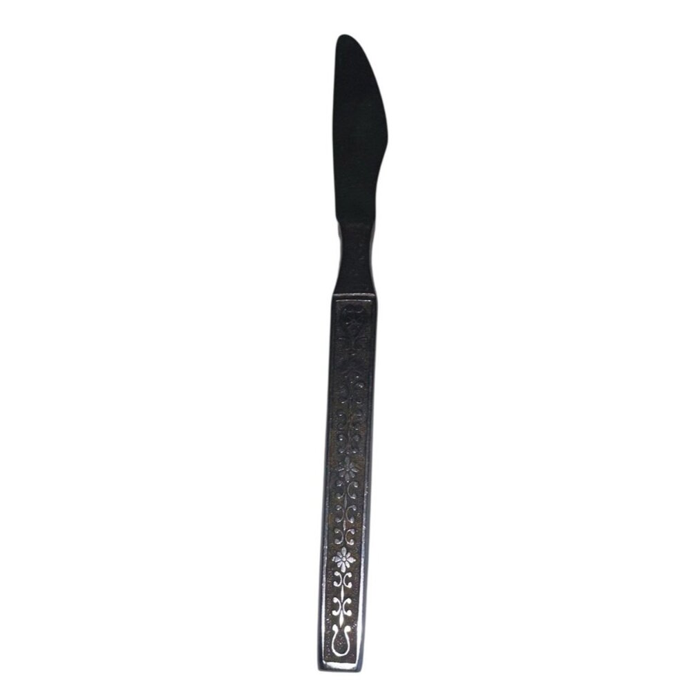 Riviera Stainless Flatware Cordova Pattern Dinner Knife 8 3/4" Textured